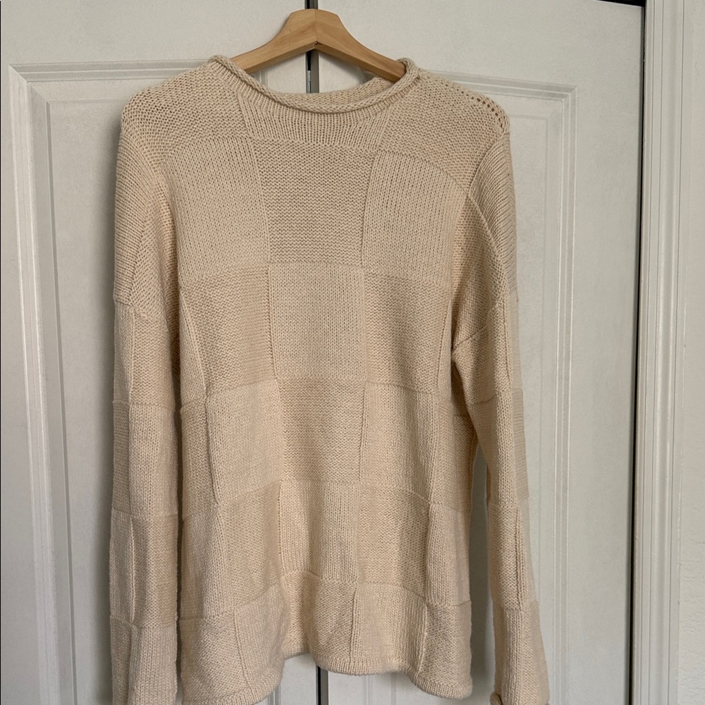 NWT Laude the Label Heritage Basketweave Sweater